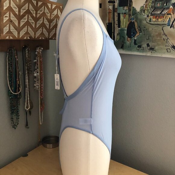 Aerie Smoothez Mesh Bodysuit in Periwinkle Light Blue - NWT's - Picture 4 of 9